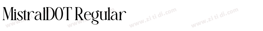 MistralDOT Regular字体转换 MistralDOT Regular字体转换